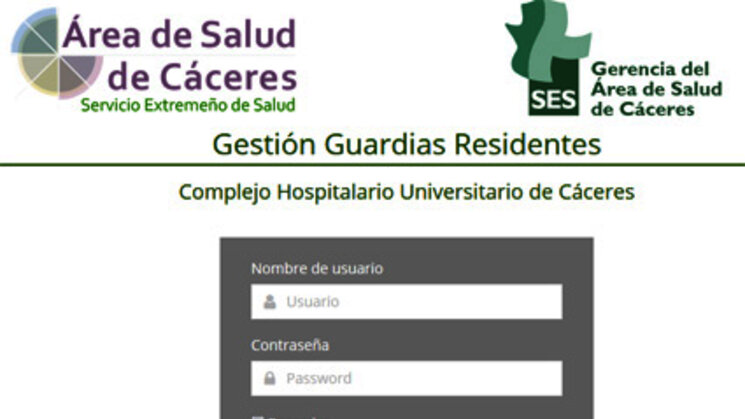 Web guardias Residentes