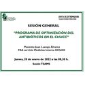 Programa de optimización de antibióticos en el CHUCC