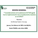 Consideraciones en la asistencia al ICTUS agudo tras la implementación de la trombectomía mecánica en el CHUC