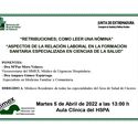 Retribuciones, como leer una nómina, Aspectos de la relación laboral en la formación sanitaria especializada en ciencias de la salud