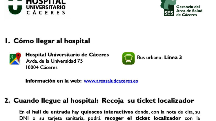 HUC Informacin acceso CEX