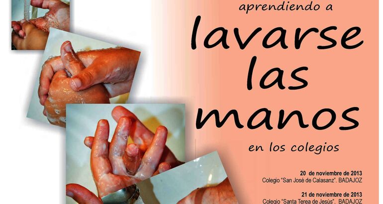 Aprendiendo a lavarse las manos en los colegios