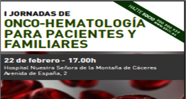 I JORNADAS DE ONCOHEMATOLOGA PARA PACIENTES Y FAMILIARES