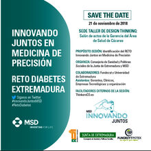 Design Thinking - Taller. Innovando juntos en medicina de precisión. Reto Diabetes Extremadura