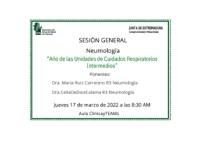 Año de las Unidades de Cuidados Respiratorios Intermedios