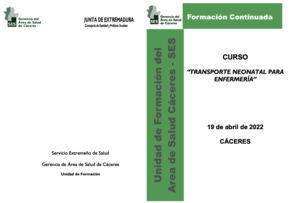 CURSO  “TRANSPORTE NEONATAL PARA ENFERMERÍA”