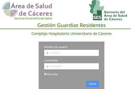 Web guardias Residentes